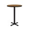 Correll Round Standing Height Cafe Bistro and Breakroom Pedestal Table, High Pressure Laminate Top BXB24R-06 - alternate 7